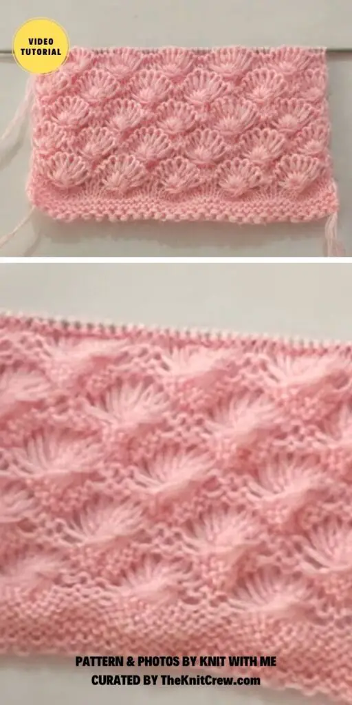 Beautiful Flower Knitting Stitch Pattern - 17 Easy Knitted Flower Stitch Tutorials
