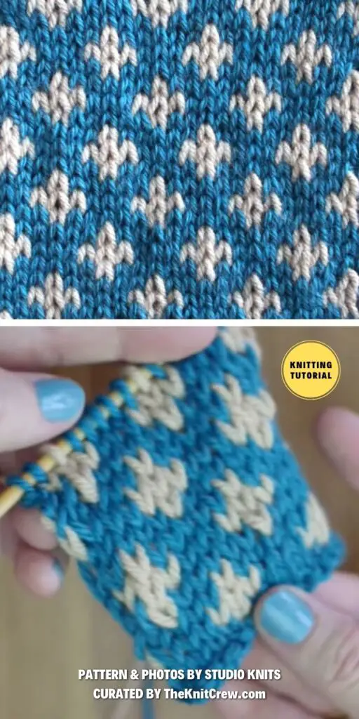 Fleur De Lys Stitch Knitting Pattern - 17 Easy Knitted Flower Stitch Tutorials