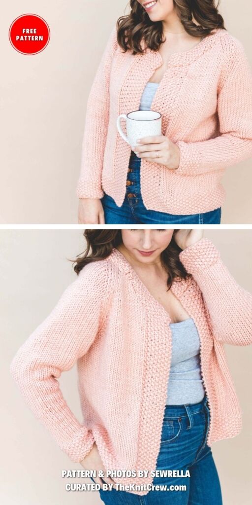 Knit Betty Cardigan - 10 Knitted Bordered Cardigan Patterns For Women