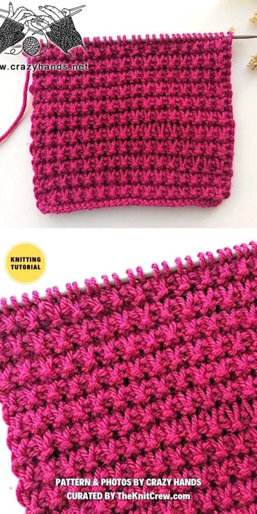 Lily Knit Stitch Pattern - 17 Easy Knitted Flower Stitch Tutorials