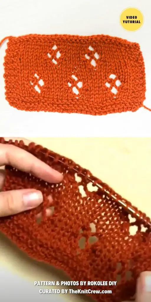 Traditional Tulip Lace - 17 Easy Knitted Flower Stitch Tutorials