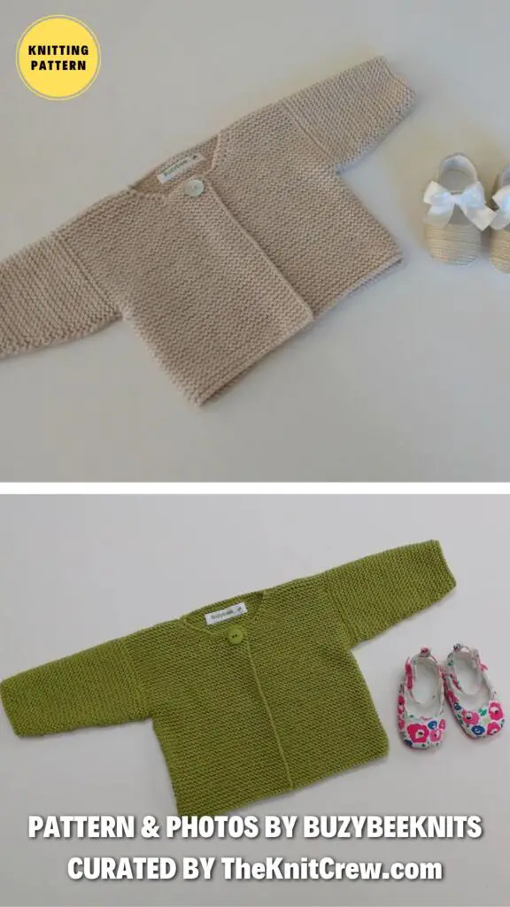 1. Knitting Pattern for Simple Baby Cardigan - 12 Adorable Knitted Baby Clothes Patterns Perfect for Any Season
