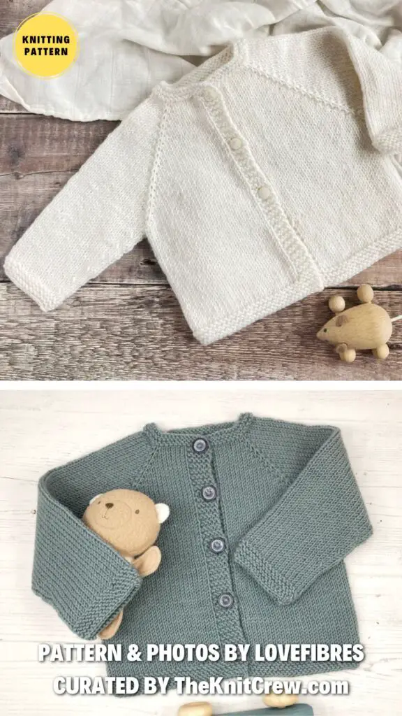 10. Easy Baby Cardigan - 12 Adorable Knitted Baby Clothes Patterns Perfect for Any Season