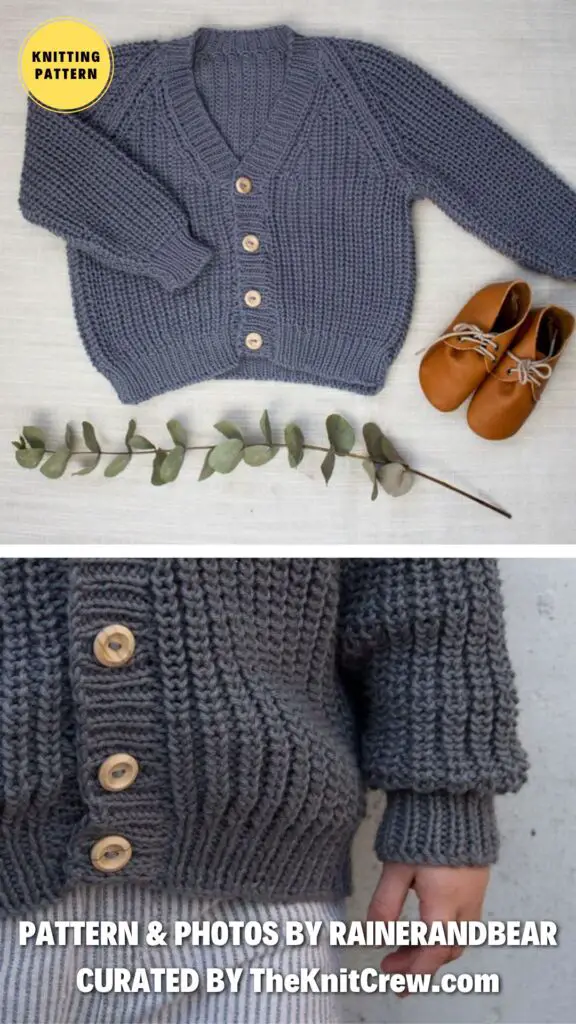 12. Fisherman's Rib Cardigan - 12 Adorable Knitted Baby Clothes Patterns Perfect for Any Season