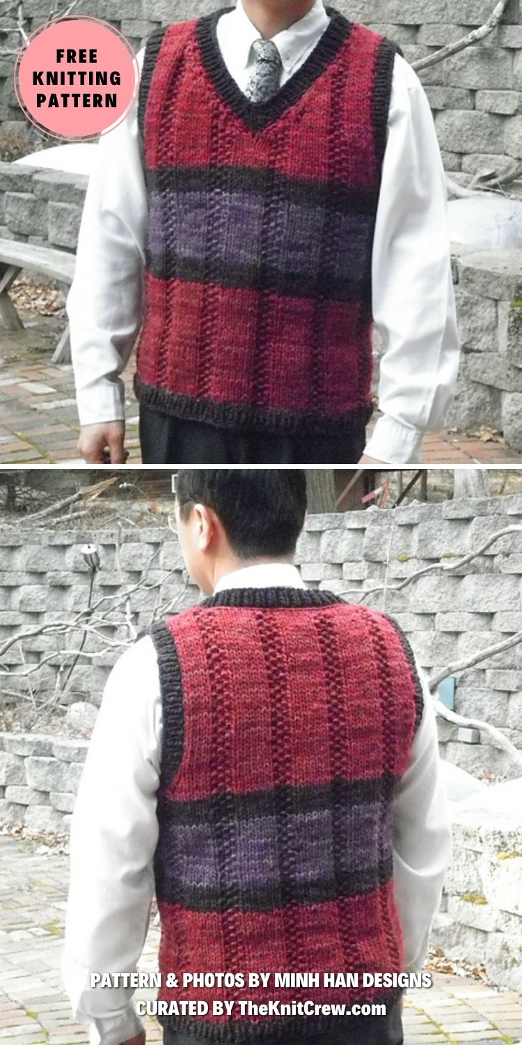 16 Classic Knitted Men's Vest Patterns The Knit Crew