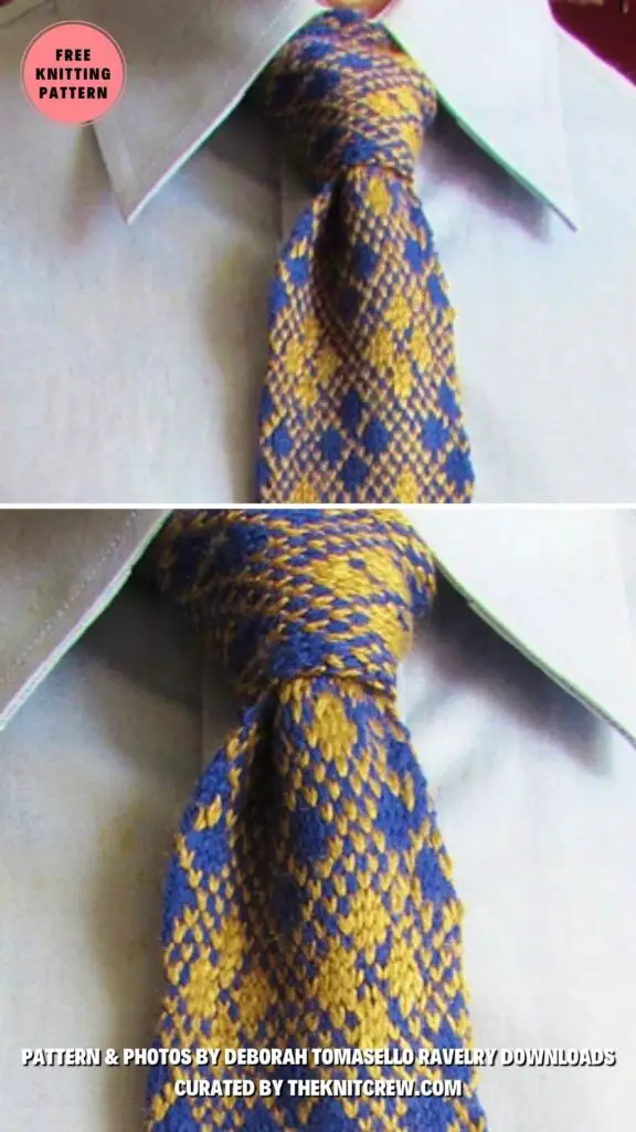 4. Argylish_ The Tie - Surprise Dad With A Knitted Necktie_ 11 Free Patterns to Choose From - The Knit Crew