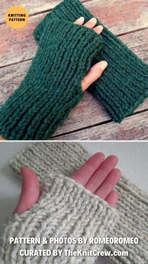 5. Mens Fingerless Gloves - 14 Knitted Father's Day Clothes & Accessories - The Knit Crew