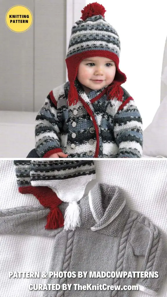 8. PDF Knitting Pattern~Jackets, Sweater, Hat and Socks~DK~16-24_ - 12 Adorable Knitted Baby Clothes Patterns Perfect for Any Season