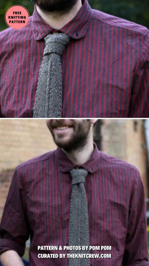8. RYE - Surprise Dad With A Knitted Necktie_ 11 Free Patterns to Choose From - The Knit Crew