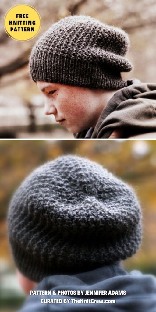 Graham - 17 Free Knitted Hats For Men Patterns - The Knit Crew