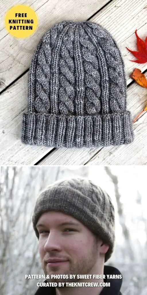 Jason's Cashmere Hat - 17 Free Knitted Hats For Men Patterns - The Knit Crew