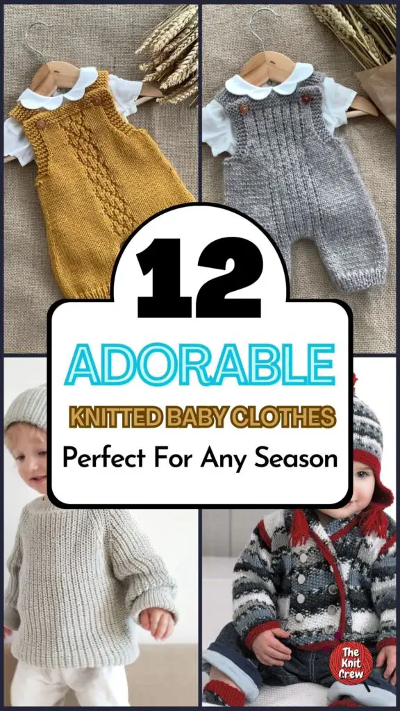 PIN 1 - 12 Adorable Knitted Baby Clothes Perfect for Any Season - The Knit Crew