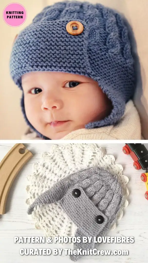 2. Aviator Hat Knitting Pattern for Baby and Child - 12 Cozy Knitted Aviator Hat Patterns for Your Little Ones - The Knit Crew