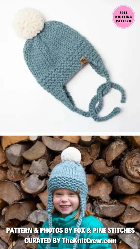 3. Ear Flaps Aviator Hat - 12 Cozy Knitted Aviator Hat Patterns for Your Little Ones - The Knit Crew