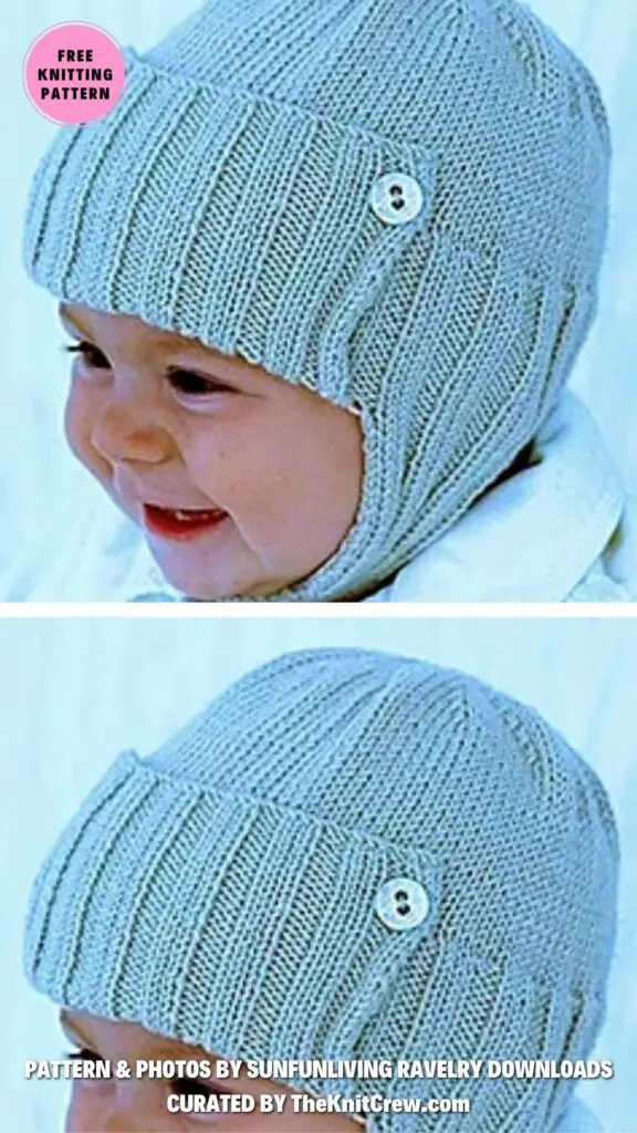 7. James or Jane Baby Hat - 12 Cozy Knitted Aviator Hat Patterns for Your Little Ones - The Knit Crew