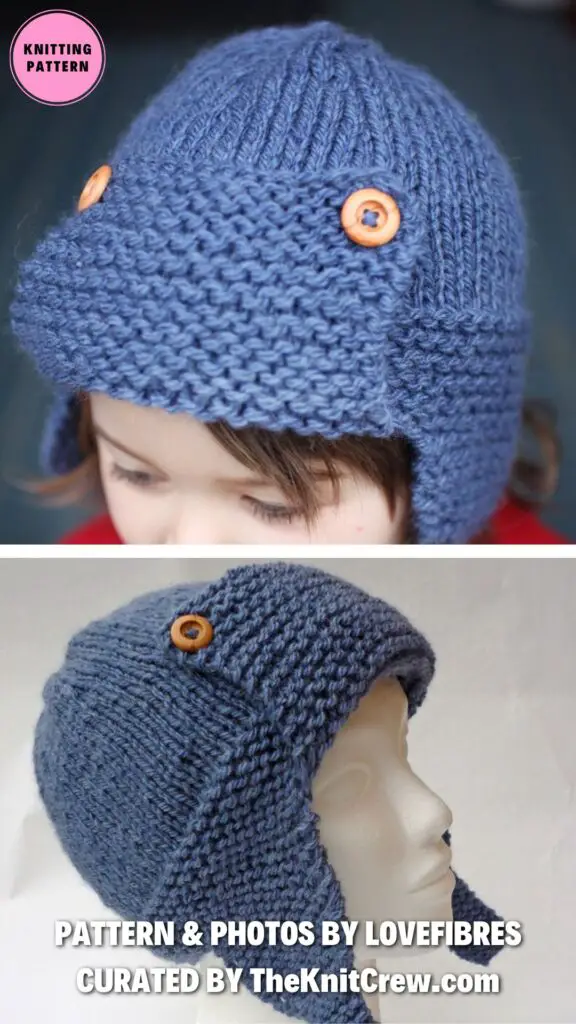 8. Aviator Hat Knitting Pattern - 12 Cozy Knitted Aviator Hat Patterns for Your Little Ones - The Knit Crew