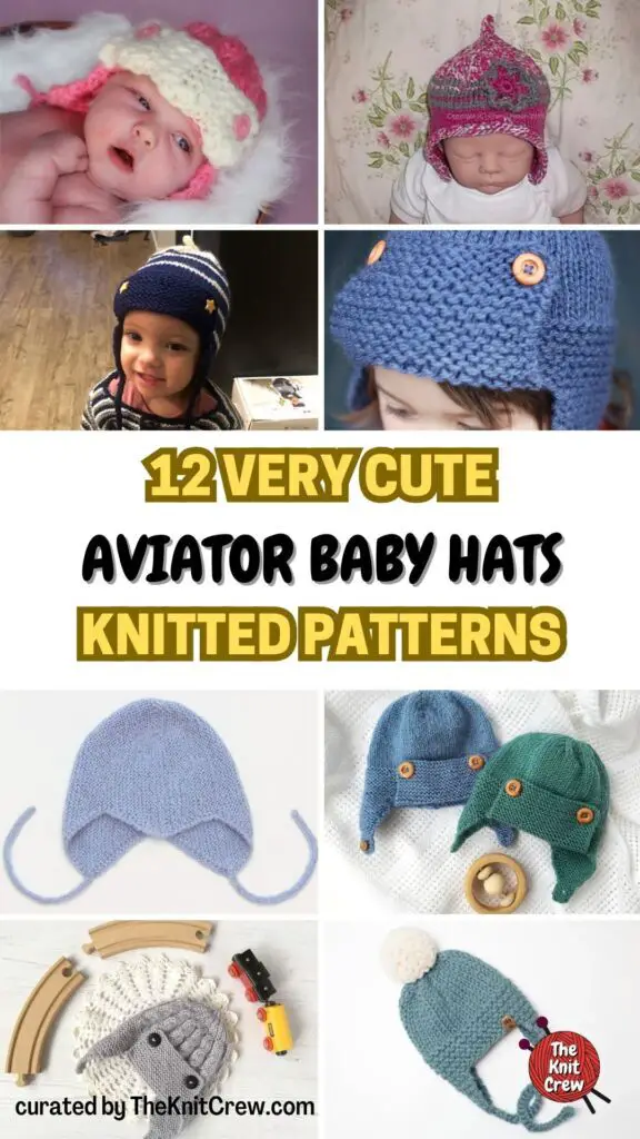 12 Very Cute Aviator Baby Hats Knitted Patterns - The Knit Crew