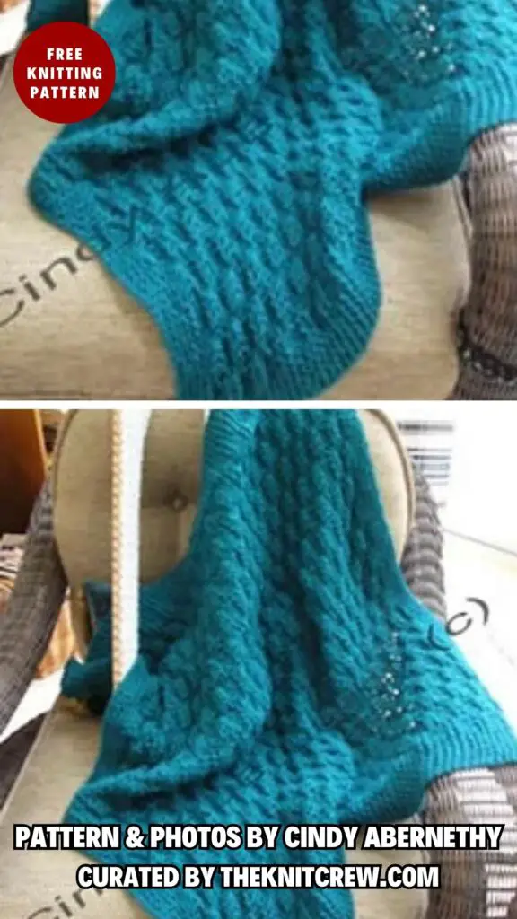 2. Waffle Stitch Afghan - 7 Comfy Loom Knitted Blanket Patterns You Can Try Today - The Knit Crew