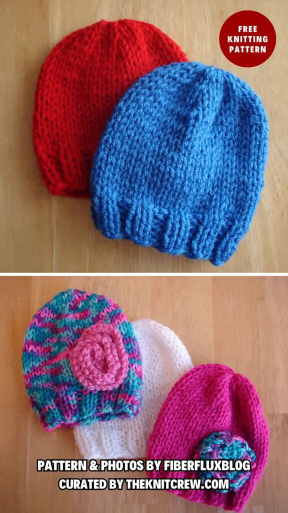 7. Lightning Fast NICU and Preemie Hats - 11 Knitted Baby Hat Patterns to Keep Your Loved One Warm - The Knit Crew