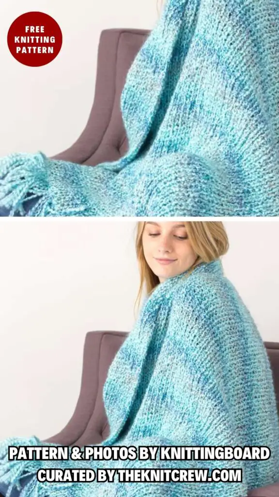 7. Quiet Moments Blanket - 7 Comfy Loom Knitted Blanket Patterns You Can Try Today - The Knit Crew