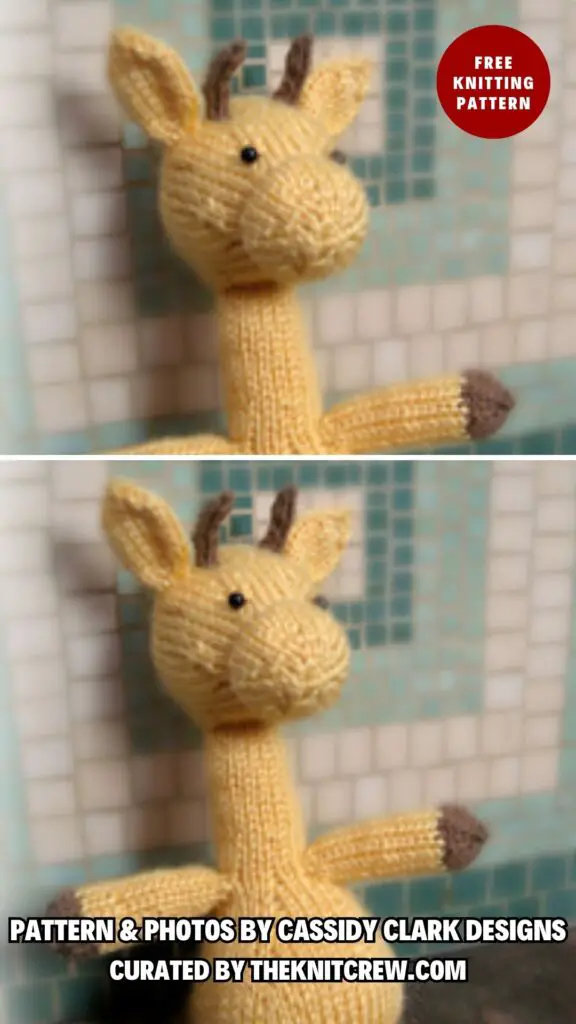 9. Melman the Giraffe - Gifts For Safari Lovers - 12 Giraffe Knitting Patterns - The Knit Crew