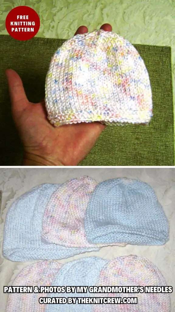 9. Simple Baby Hat - 11 Knitted Baby Hat Patterns to Keep Your Loved One Warm - The Knit Crew