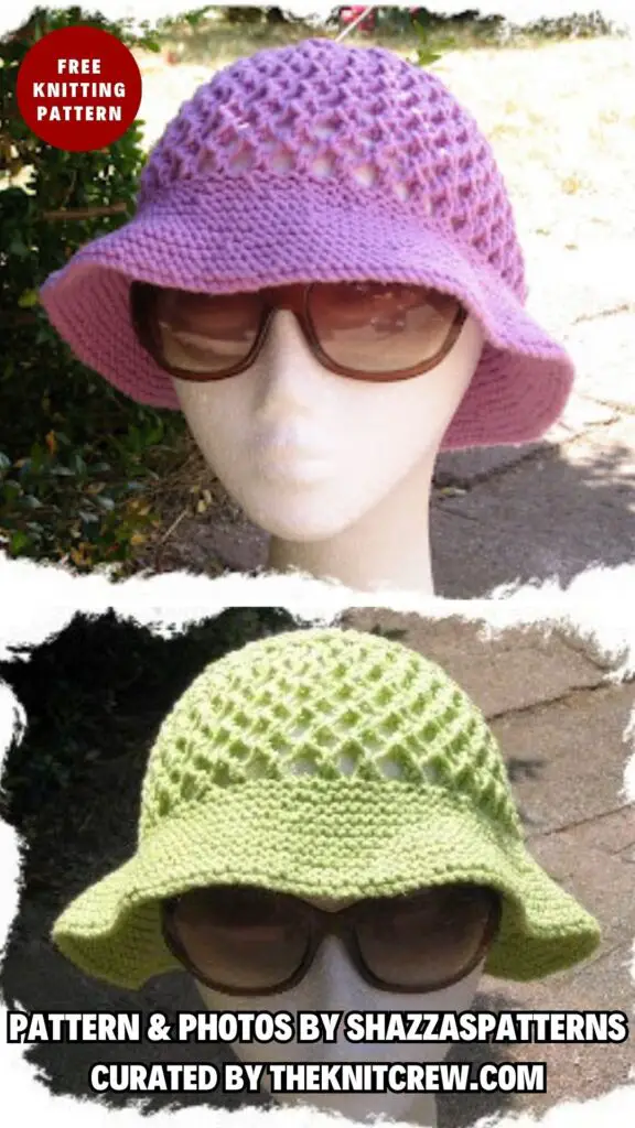 2. THE BUCKET HAT - Beat The Heat With 11 Free Knitted Summer Hat Patterns - The Knit Crew