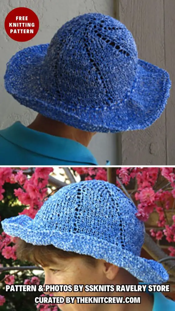 3. Mother's Day Hat - Beat The Heat With 11 Free Knitted Summer Hat Patterns - The Knit Crew