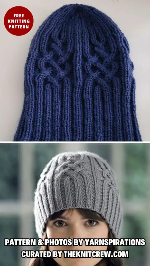 4. Snowtracks Cap - Classic and Cozy_ 11 Knitted Aran Hat Patterns - The Knit Crew