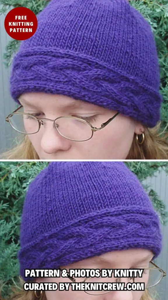 6. Coronet - Classic and Cozy_ 11 Knitted Aran Hat Patterns - The Knit Crew