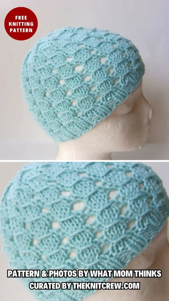 9. Summer Cotton Lace Hat - Beat The Heat With 11 Free Knitted Summer Hat Patterns - The Knit Crew