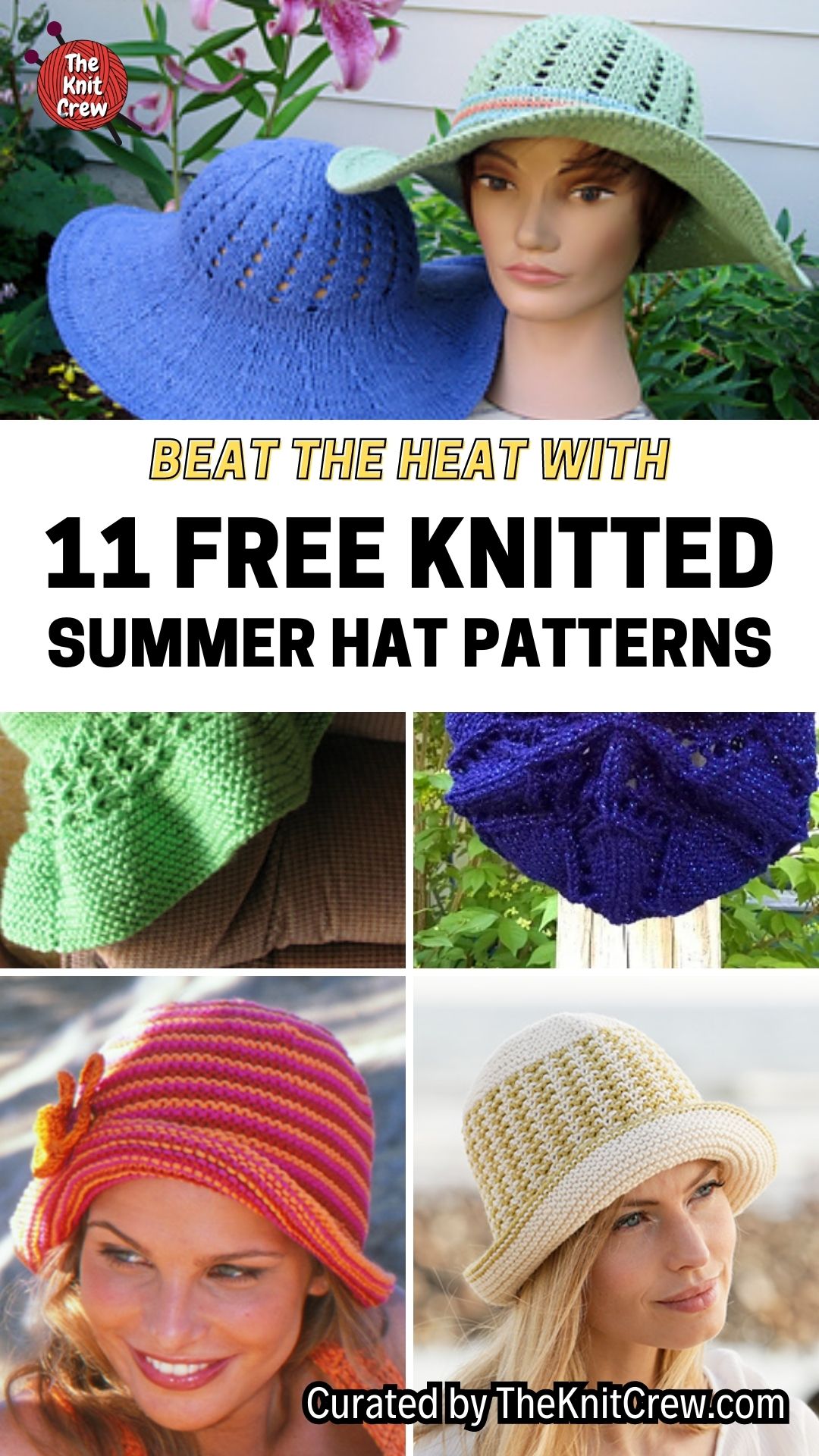 Beat The Heat With 11 Free Knitted Summer Hat Patterns - The Knit Crew