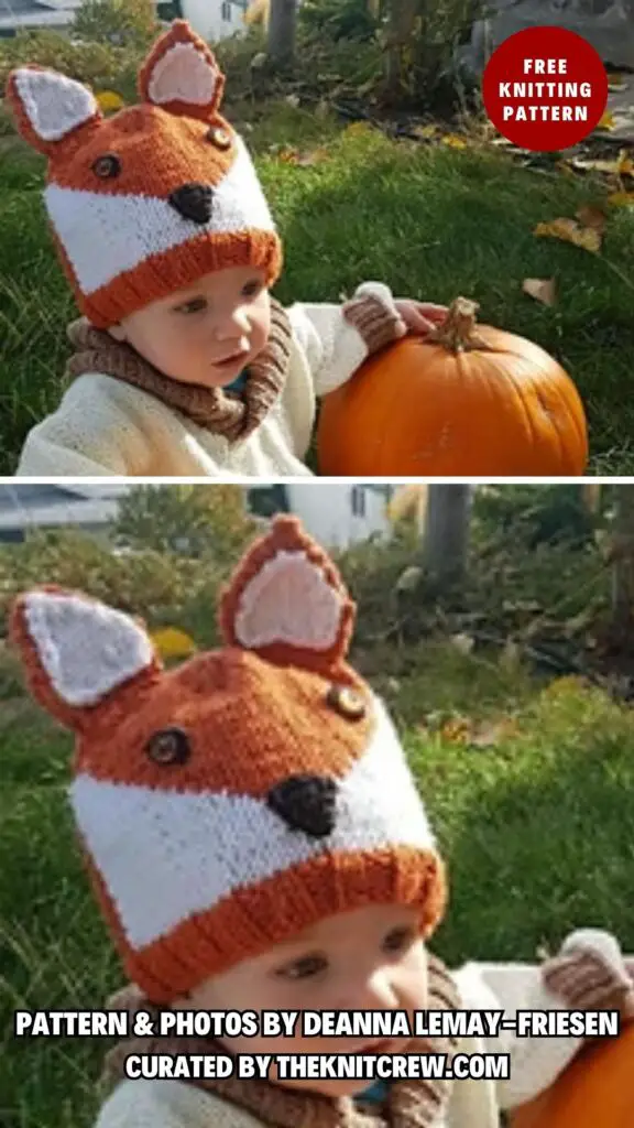 10. Owen's Fox Hat - 14 Free Adorable Fox Hats Knitting Patterns For Kids And Adults - The Knit Crew