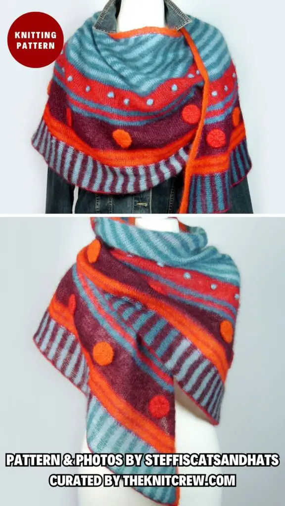 10. Shawl HATSCHEPSUT - 12 Knitted Grandmother's Shawls Patterns They'll Love To Wear - The Knit Crew