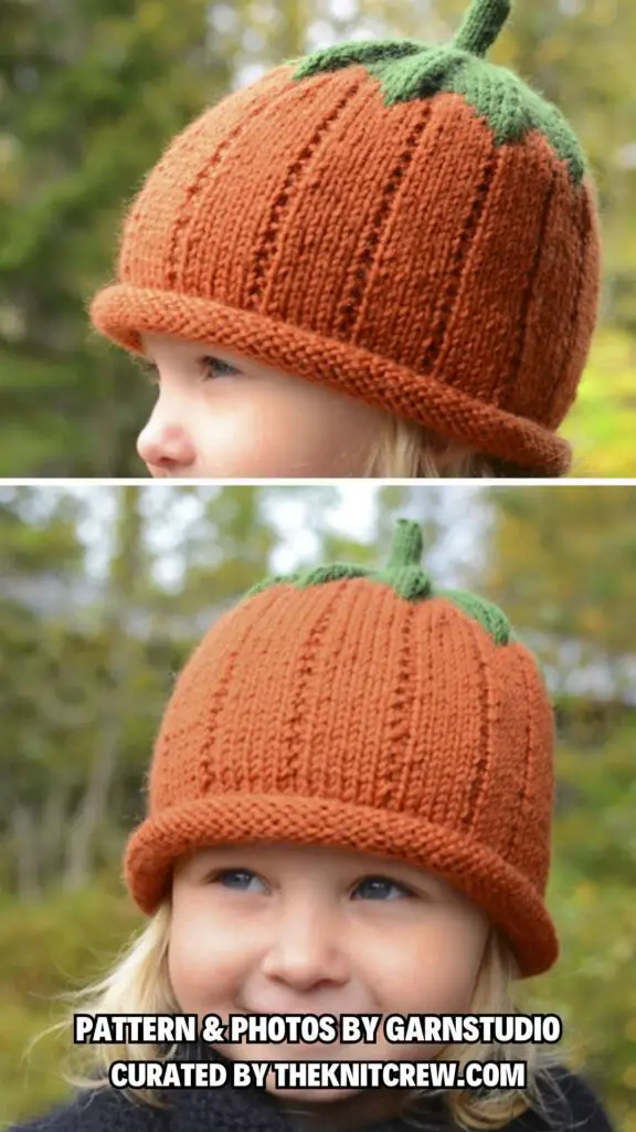 2. Sweet Pumpkin - Spooky And Stylish - 12 Free Halloween Hat Knitting Patterns - The Knit Crew