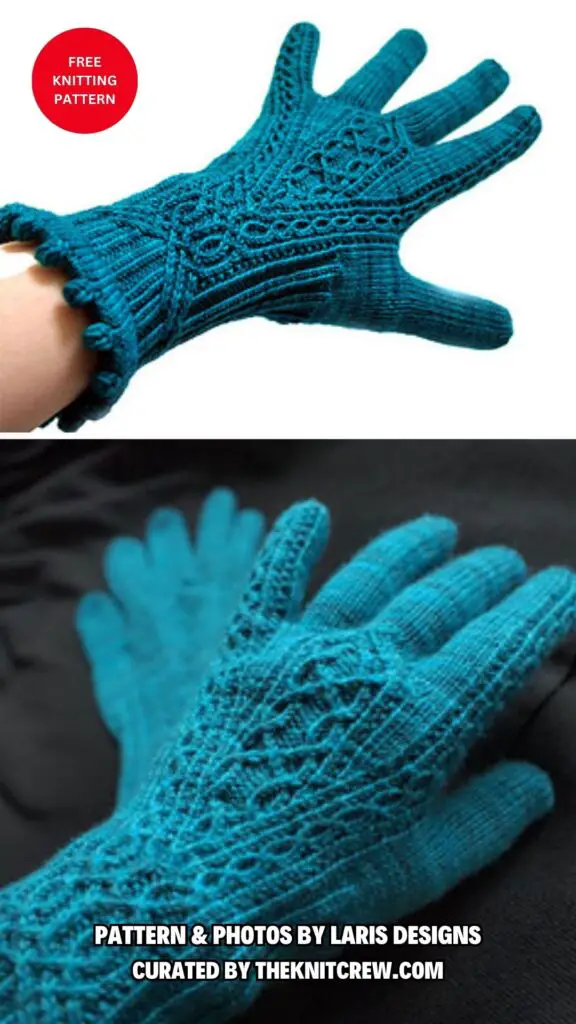 3. Meisi - 11 Free Knitted Gloves Patterns To Keep Your Hands Warm - The Knit Crew