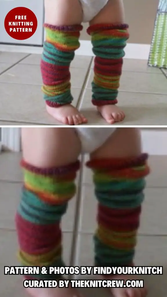 4. baby Leg Warmers - 11 Free Knitted Comfortable Leg Warmers Patterns For All Seasons - The Knit Crew