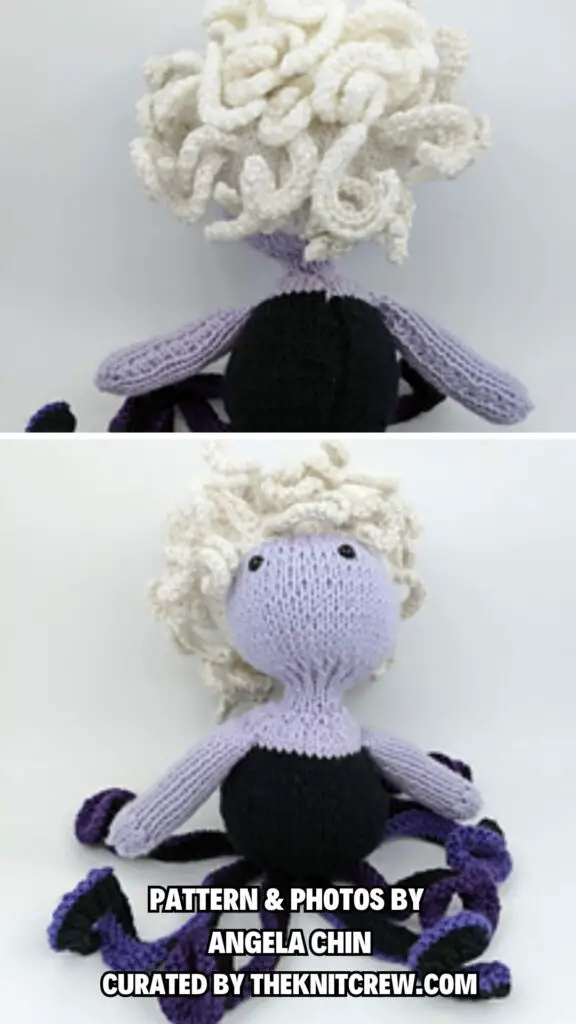 5. Knitted Sea Witch Doll - 10 Enchanting Witches Knitting Patterns To Make For Halloween - The Knit Crew
