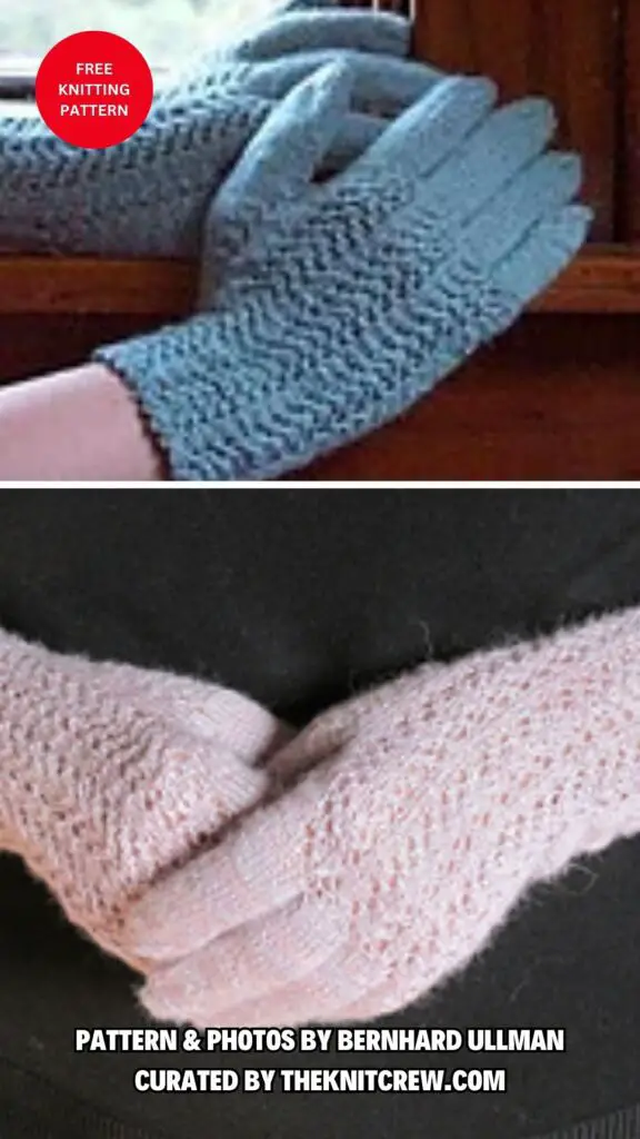 5. Women's Lace Gloves No. 626 - 11 Free Knitted Gloves Patterns To Keep Your Hands Warm - The Knit Crew