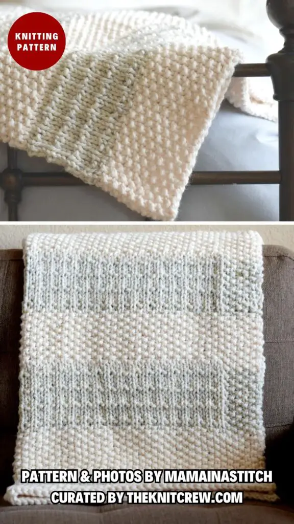 6. Easy Heirloom Knitting Pattern - 13 Knitted Blankets Patterns For Grandparents' Day - The Knit Crew