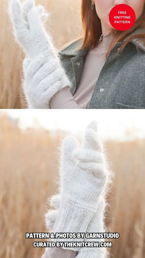 7. Gentle Gloves - 11 Free Knitted Gloves Patterns To Keep Your Hands Warm - The Knit Crew