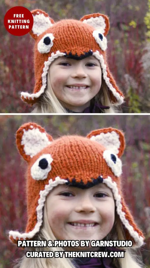 8. Fawn - 14 Free Adorable Fox Hats Knitting Patterns For Kids And Adults - The Knit Crew