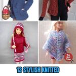PIN 1 - 13 Stylish Knitted Barbie Doll Clothes Patterns - The Knit Crew