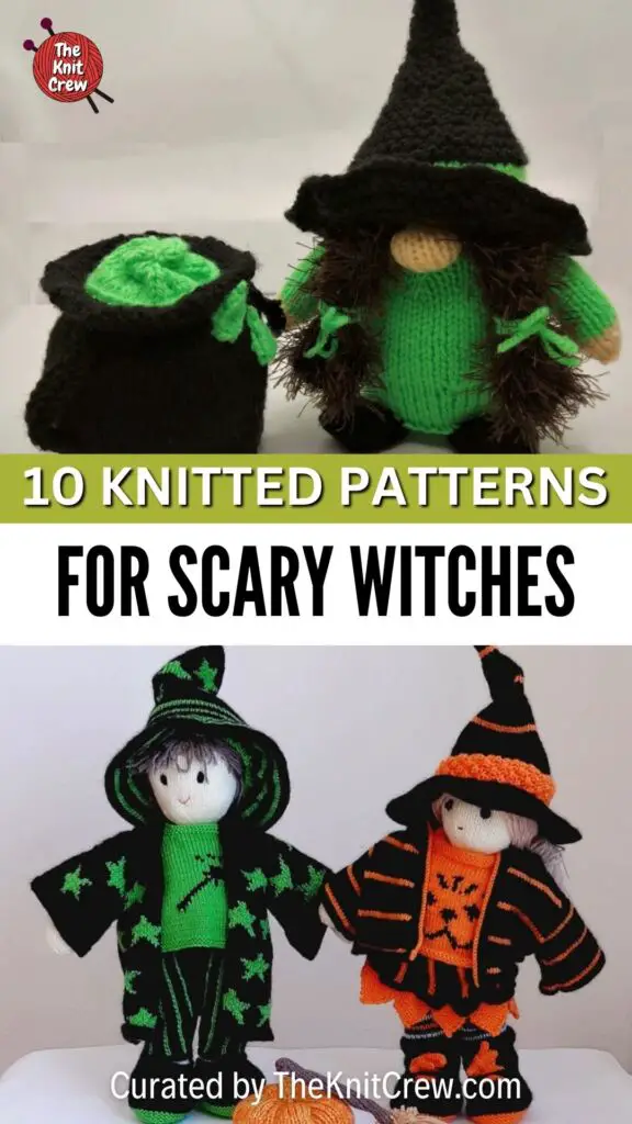 PIN 2 - 10 Knitted Patterns For Scary Witches - The Knit Crew