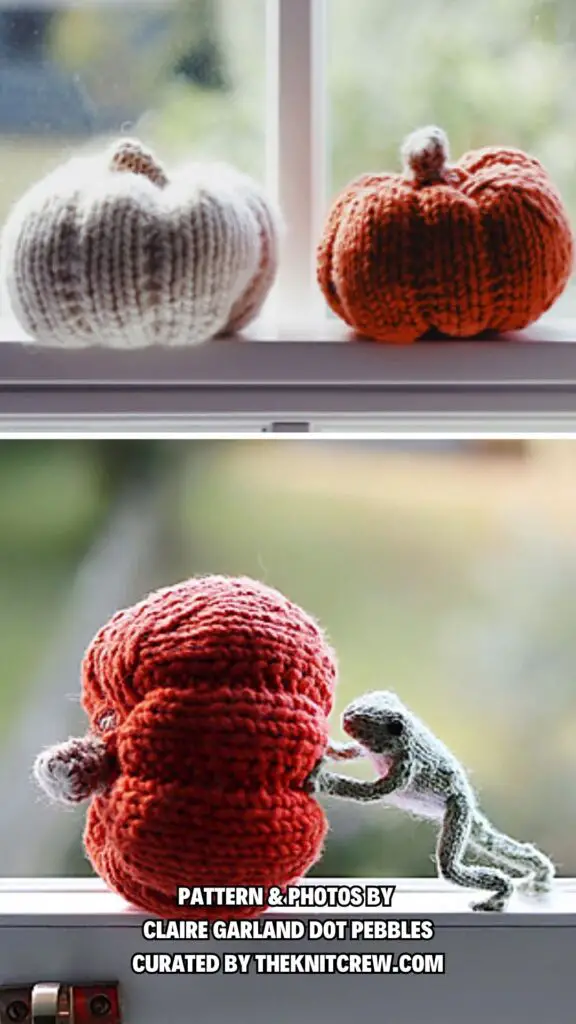 2. Everlasting Pumpkin - 11 Knitting Squashes Patterns Perfect For Halloween - The Knit Crew