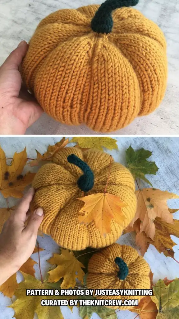 5. Rustic Halloween - 11 Knitting Squashes Patterns Perfect For Halloween - The Knit Crew