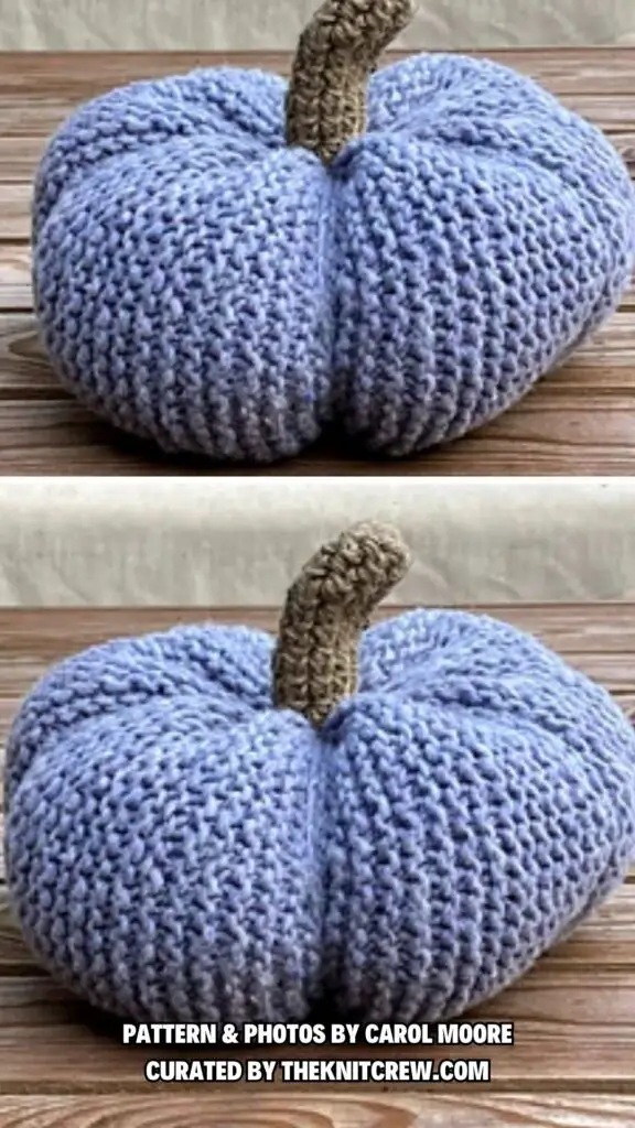 6. Not So Orange Pumpkin - 11 Knitting Squashes Patterns Perfect For Halloween - The Knit Crew