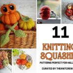 [FB POSTER] - 11 Knitting Squashes Patterns Perfect For Halloween - The Knit Crew
