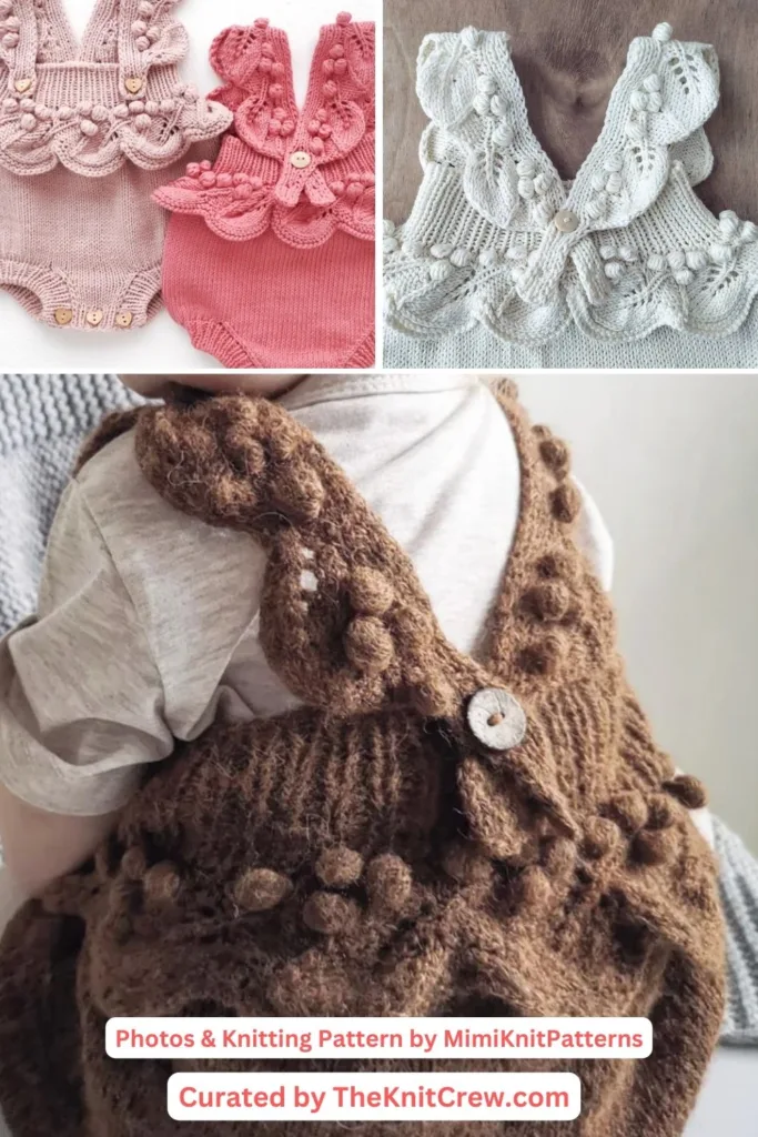 4. Baby Romper Knitting Pattern - The Knit Crew