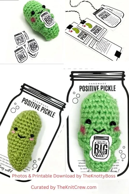 13. PRINTABLE Positive Pickle display cards + tags - The Knit Crew